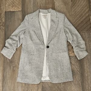 H&M Women's Lined Oversized Gray Blazer - XS